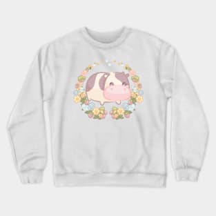 Cute Autumn Farm Cow Crewneck Sweatshirt